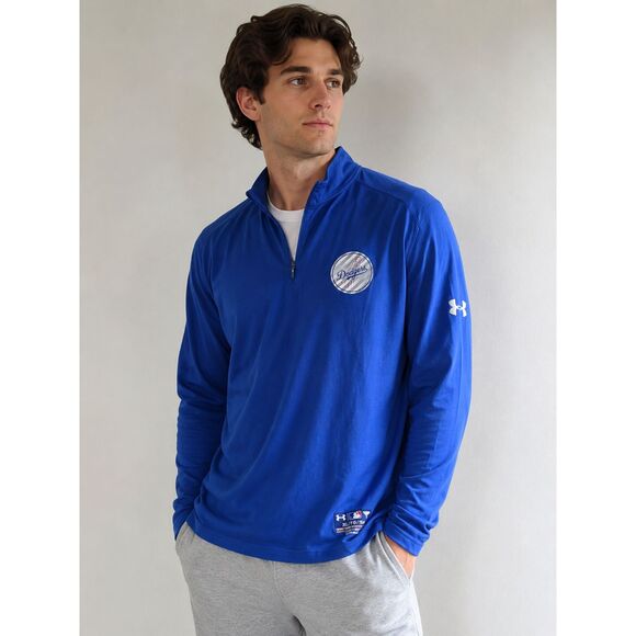 Under Armour Other - Los Angeles Dodgers Under Armour HeatGear 1/4 Zip Pullover Shirt Blue XL MLB